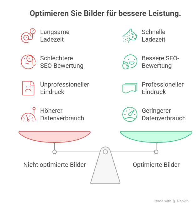 Warum sind nicht optimierte Bilder ein Problem - Bilder für das Web optimieren