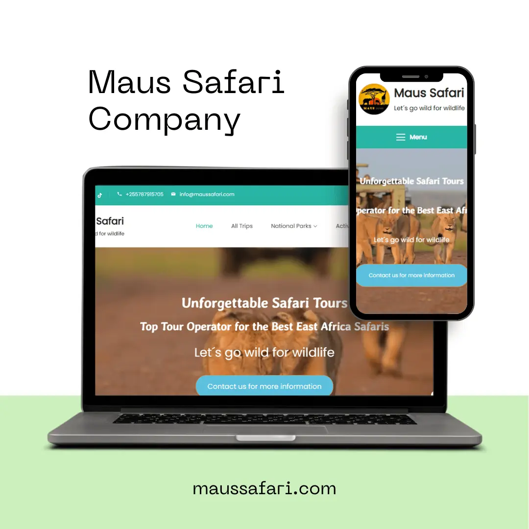 Website Projekt Maus Safari Company , Schmidt - web und tech
